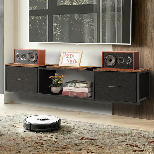 Floating stand with power - floating, tv