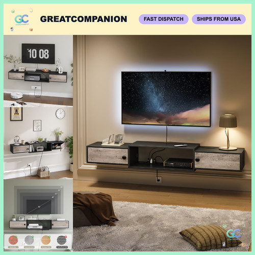 Floating stand with - floating, tv