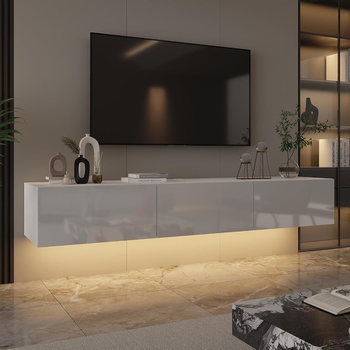 Floating led stand for tvs - floating, tv