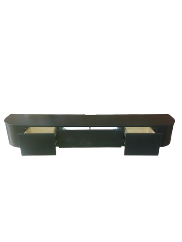 140cm black wall mounted - black, tv