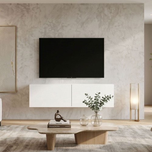 Unit wall mounted floating - tv,