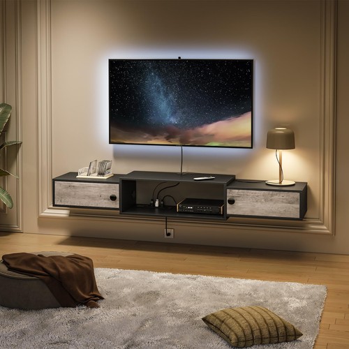 Floating stand with - 55", tv