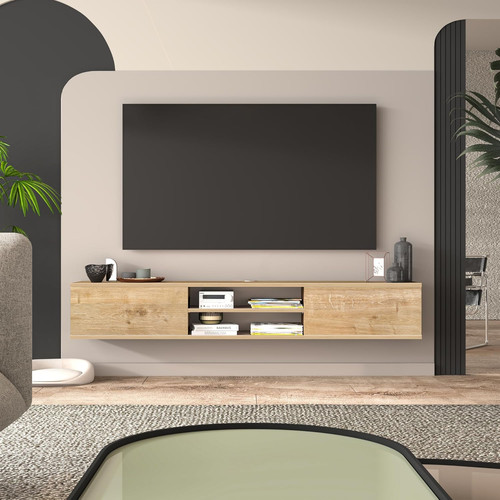 Oak floating stand - oak,