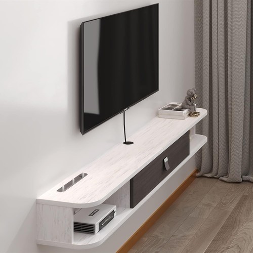 140cm floating unit wall - tv,