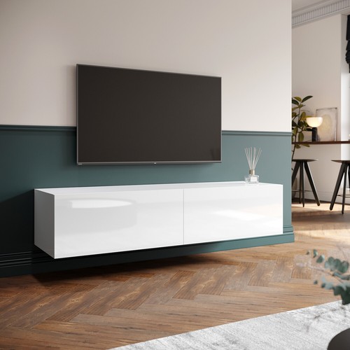 White floating unit - white, cabinet