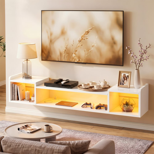Wall mounted floating - wall-mounted, tv