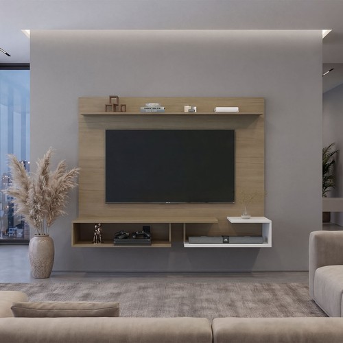 Natural oak wall mounted - natural,