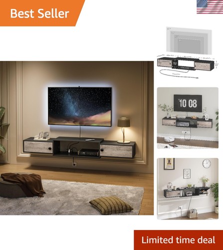 Floating stand with - 55", tv