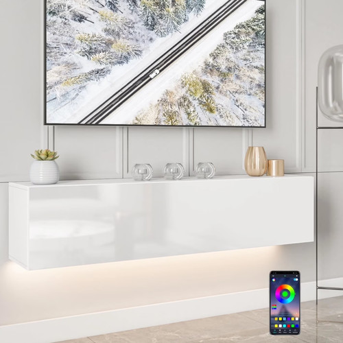 Wall mounted floating - floating, tv